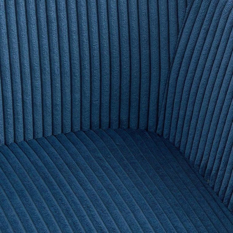 Homla, Pema, krzesło sztruksowe, granatowe, 56-60-82 cm