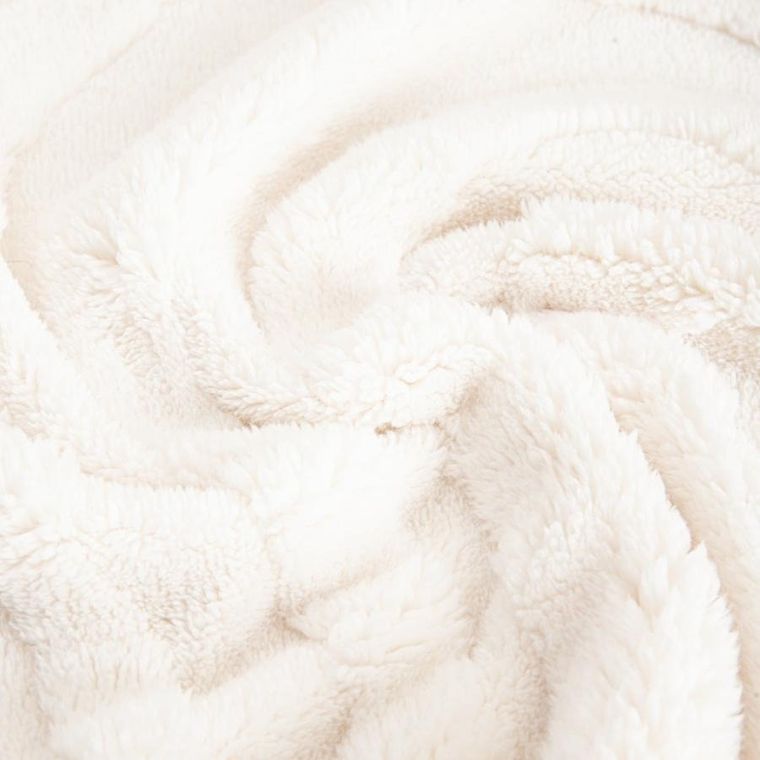 Homla, Raul, koc puszysty ze strukturalnym wzorem ecru, 150-200 cm