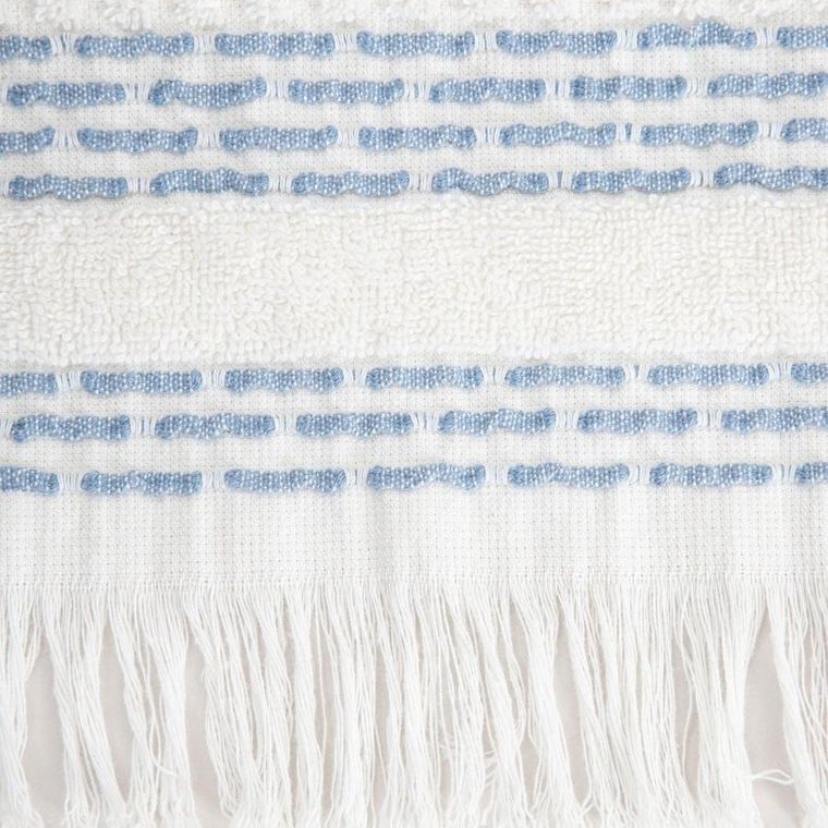 Homla, Rosop, ręcznik, boho z granatowymi paskami, 50-90 cm