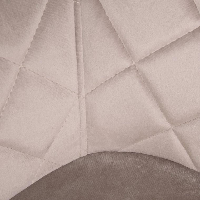 Homla, Shelton, krzesło, welurowe beżowe, 56-60-84 cm