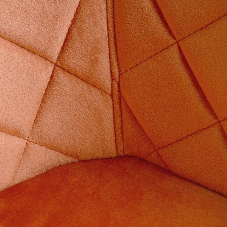 Homla, Shelton, Krzesło welurowe ceglaste, 56-60-84 cm, 860534