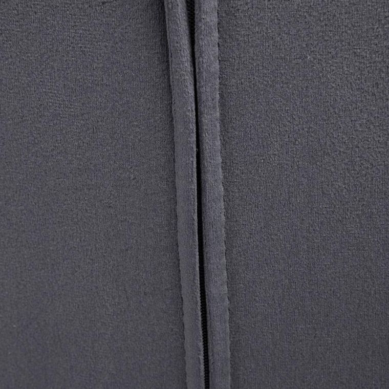 Homla, Shelton, Krzesło welurowe szare, 56-60-84 cm, 860503