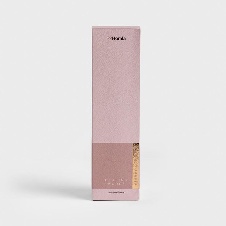 Homla, Sleek Leather, dyfuzor zapachowy, Healing Woods, 200 ml