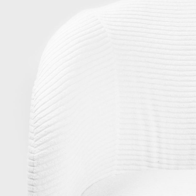 Homla, Svingen Faso, fotel obrotowy, sztruksowy, biały, 65.5-77-69 cm, 719325