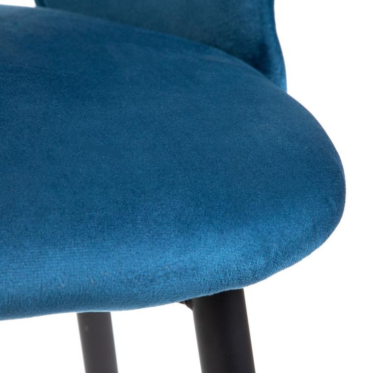 Homla, Tercio, Krzesło welurowe granatowe, 47-55-77 cm, 871028