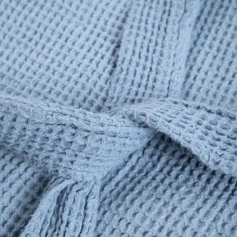 Homla, Vaffel, szlafrok, niebieski, rozmiar S/M