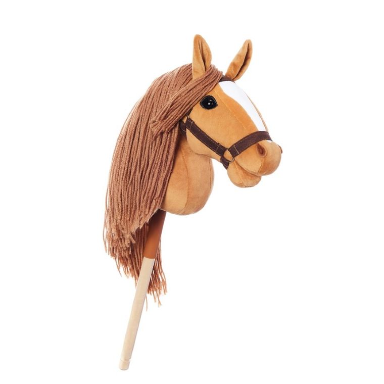 Hoppihorse, Hobby Horse, konik na kiju, A3, długowłosy, kasztanowy