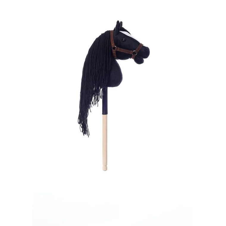 Hoppihorse, Hobby Horse, konik na kiju, A4, długowłosy, czarny