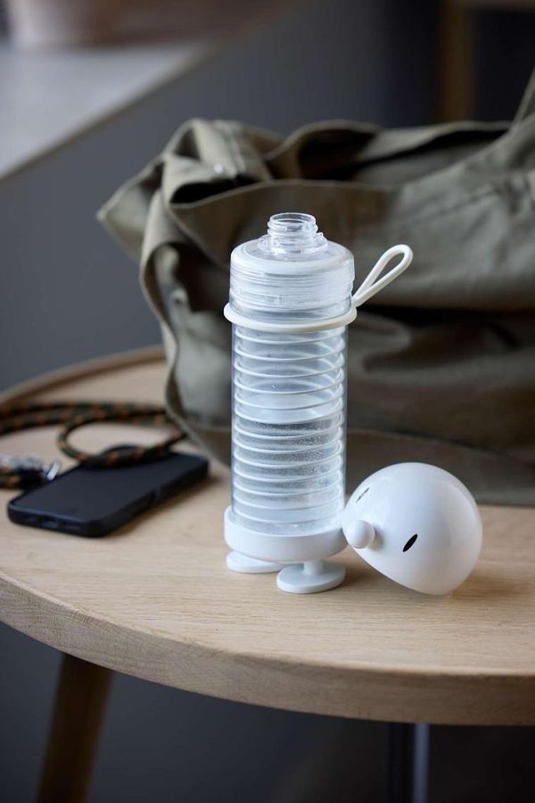 Hoptimist, butelka na wodę, biała, 400 ml