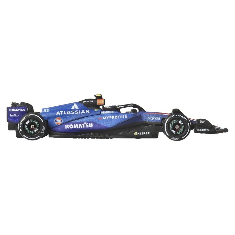 Hot Wheels, Premium, Formuła 1, Atlassian Williams Racing (#55), samochodzik, skala 1:64, JKD85