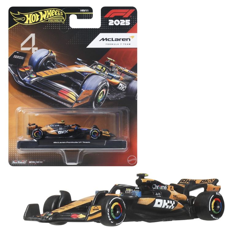 Hot Wheels, Premium, Formuła 1, McLaren Formula 1 Team (#4), pojazd, JKD88