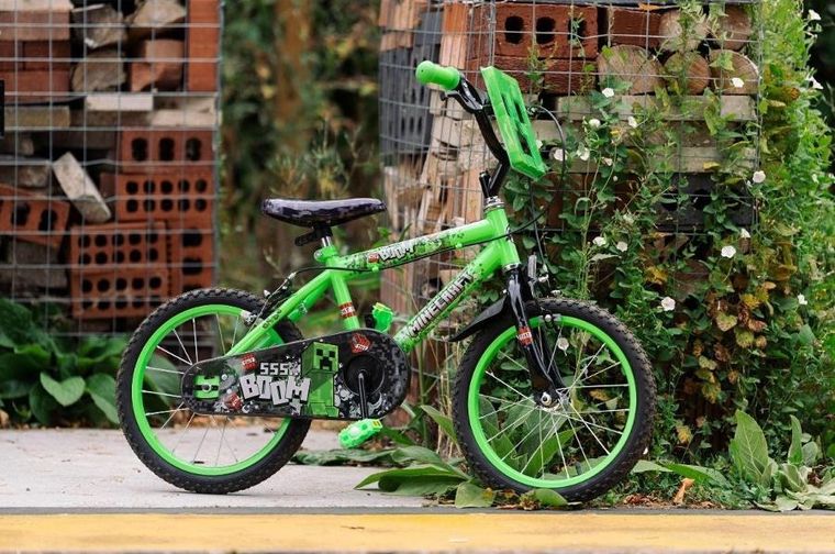 Huffy, Minecraft, rower, 16", zielony