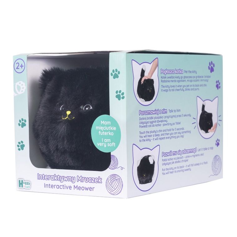 Huggy Luv, Maskotka interaktywna kot, czarny