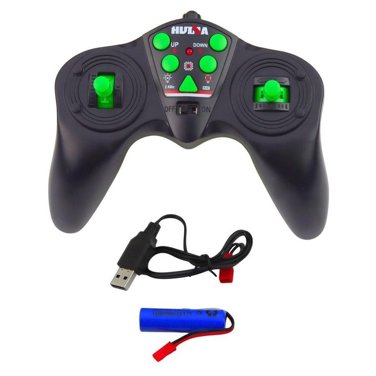 Huina, wywrotka, pojazd budowlany zdalnie sterowany, zielona, 1:18