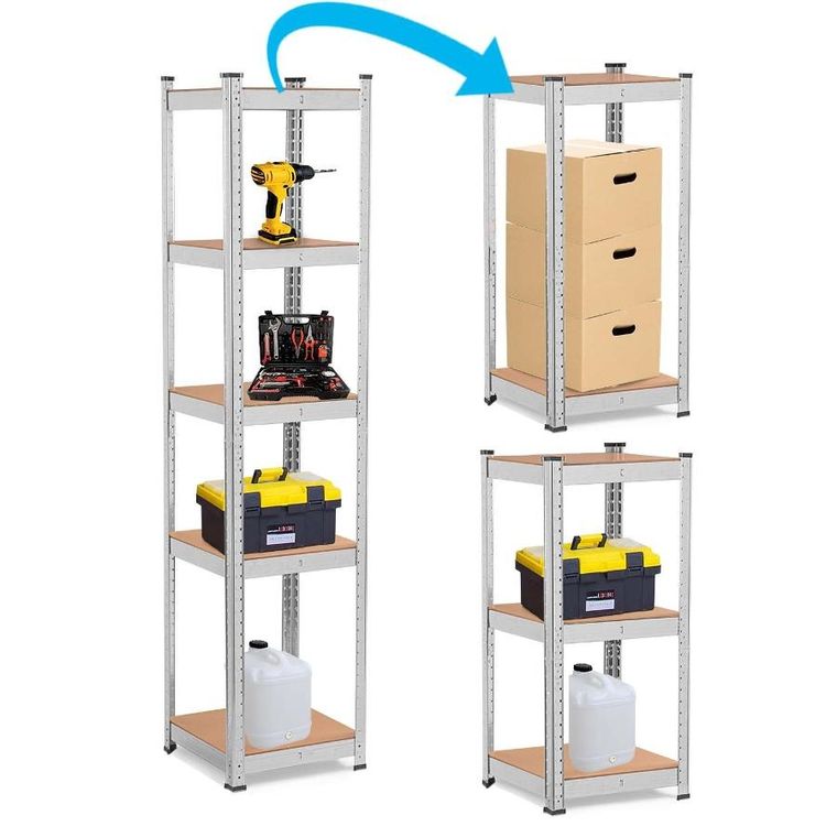 Humberg, regał metalowy magazynowy 180-40-40 cm