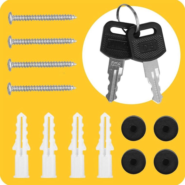 Humberg, skrzynka na listy, czarna, 37,5-30,5-12 cm, HM-860