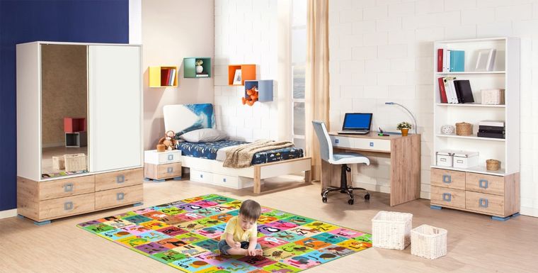 Humbi, Szachownica i Polski Alfabet, piankowa mata edukacyjna, dwustronna, 180-200-1 cm