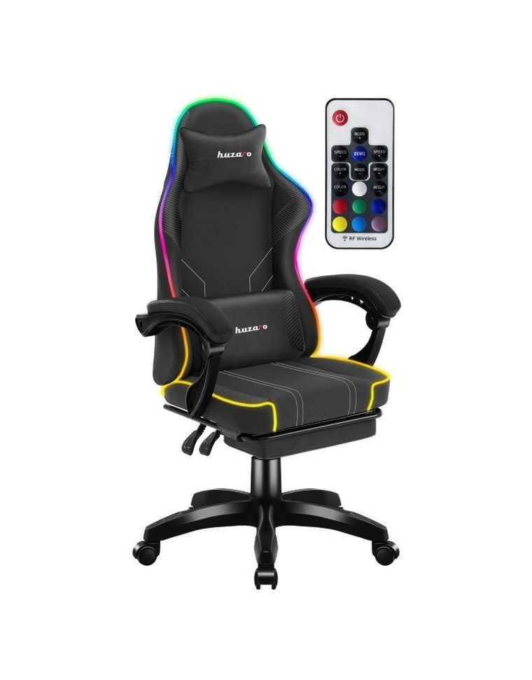 Huzaro, Force, 3.7, fotel gamingowy, RGB, Black