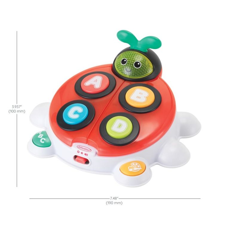 Infantino, biedronka z alfabetem, zabawka interaktywna