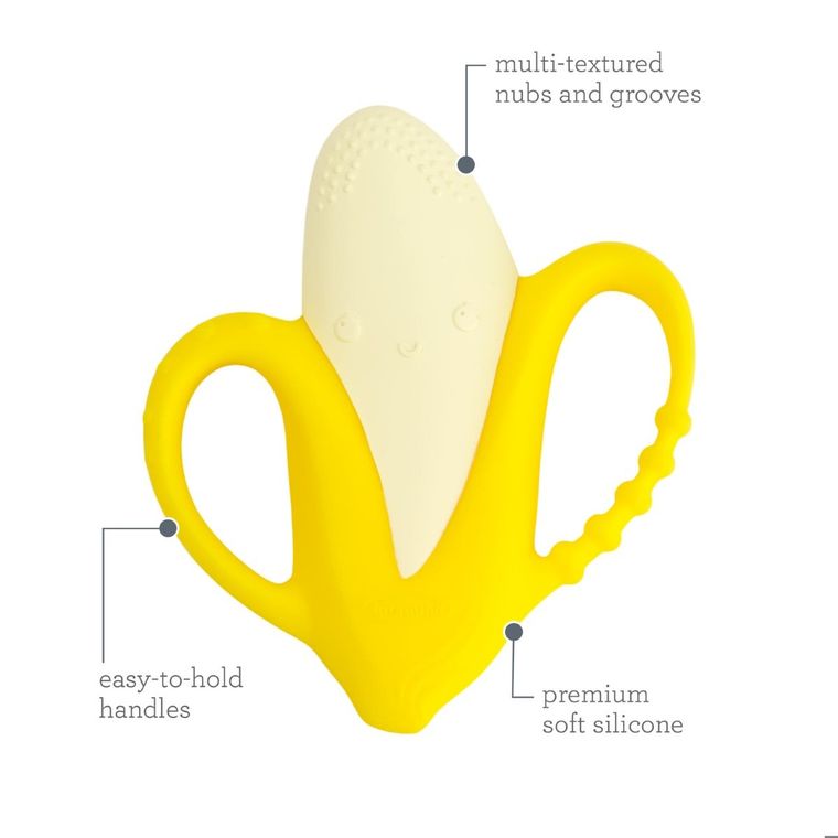 Infantino, gryzaczek silikonowy, banan