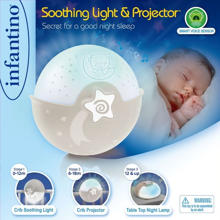 Infantino, projektor 2w1, beżowy