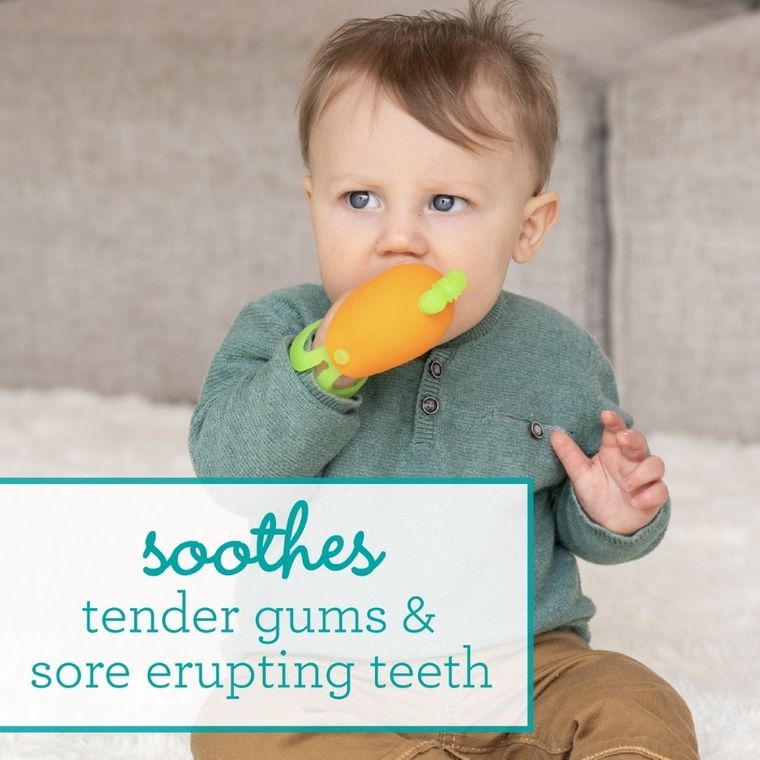 Infantino, silikonowa gryzak, rękawiczka