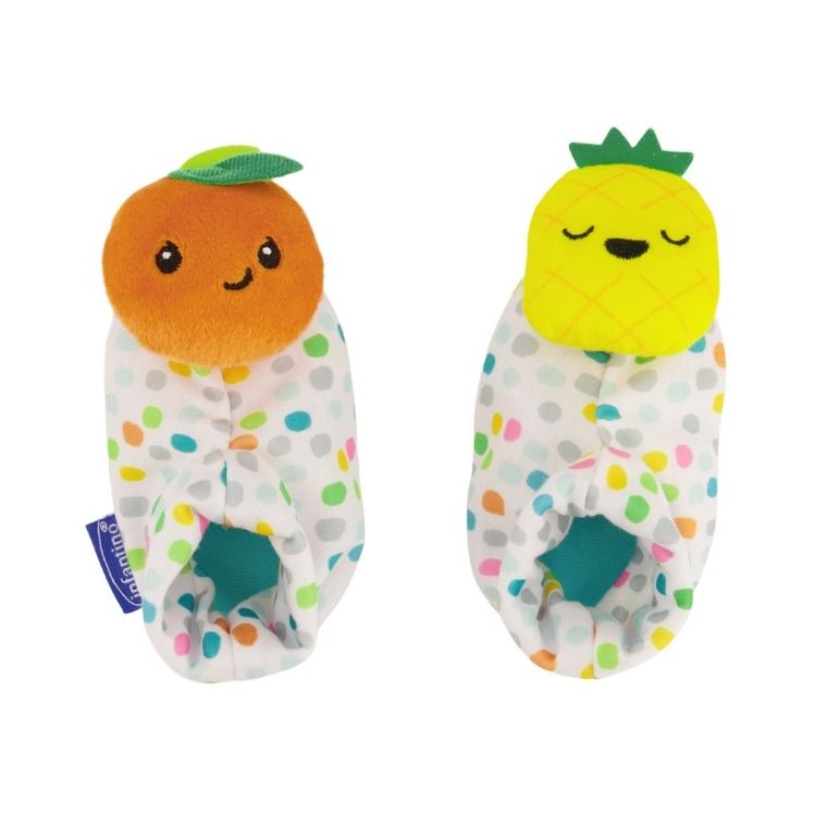 Infantino, zestaw grzechotek z gryzakiem 3w1