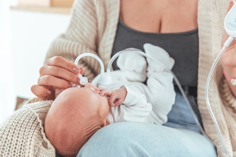 InnoGIO, GIOmumLine Soft, laktator elektryczny z aspiratorem, muszlowy, podwójny