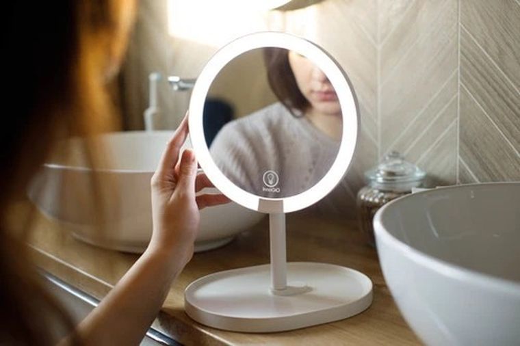 InnoGIO, GIOperfect Diamond Glow, lusterko kosmetyczne, z podświetleniem LED