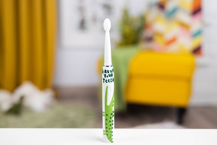 InnoGIO, GIOsonic, Crocodile, soniczna szczoteczka do zębów dla dzieci, zielona