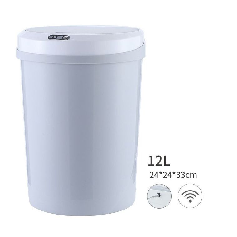 Intel, automatyczny kosz na śmieci z inteligentnym czujnikiem, 12l, szary/akumulator