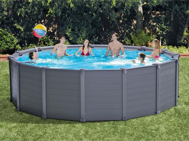 Intex, basen ogrodow,y panelowy, 478-124 cm, zestaw 11w1