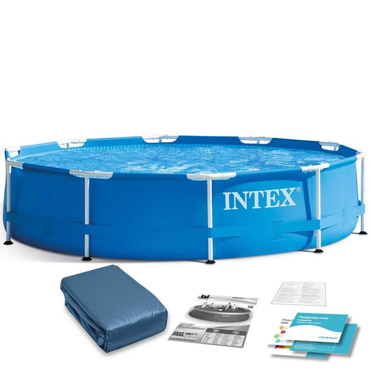 Intex, basen ogrodowy, stelażowy, 2w1, 305-76 cm