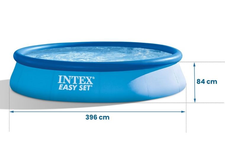 Intex, Easy Set, basen rozporowy z pompą filtrującą 220-240V, 396-84 cm