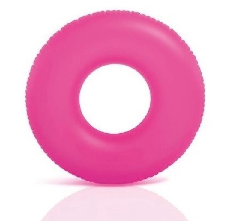 Intex, koło do pływania, neonowe kolory