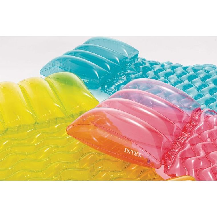 Intex, materac do pływania, limonkowy