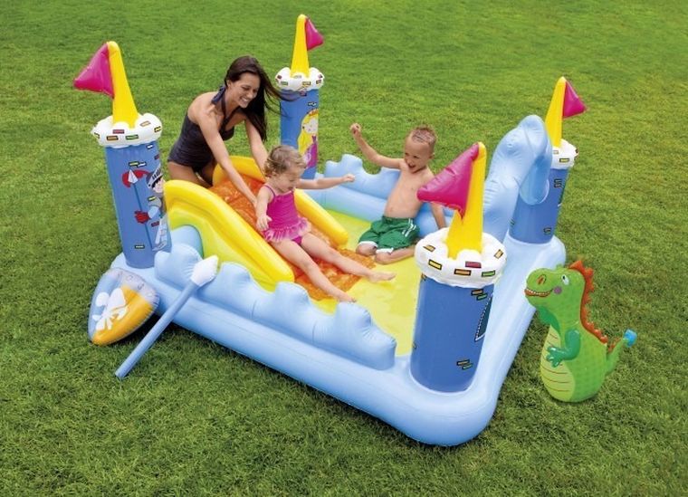 Intex, Zamek Fantasy, plac zabaw, 185-152-107 cm