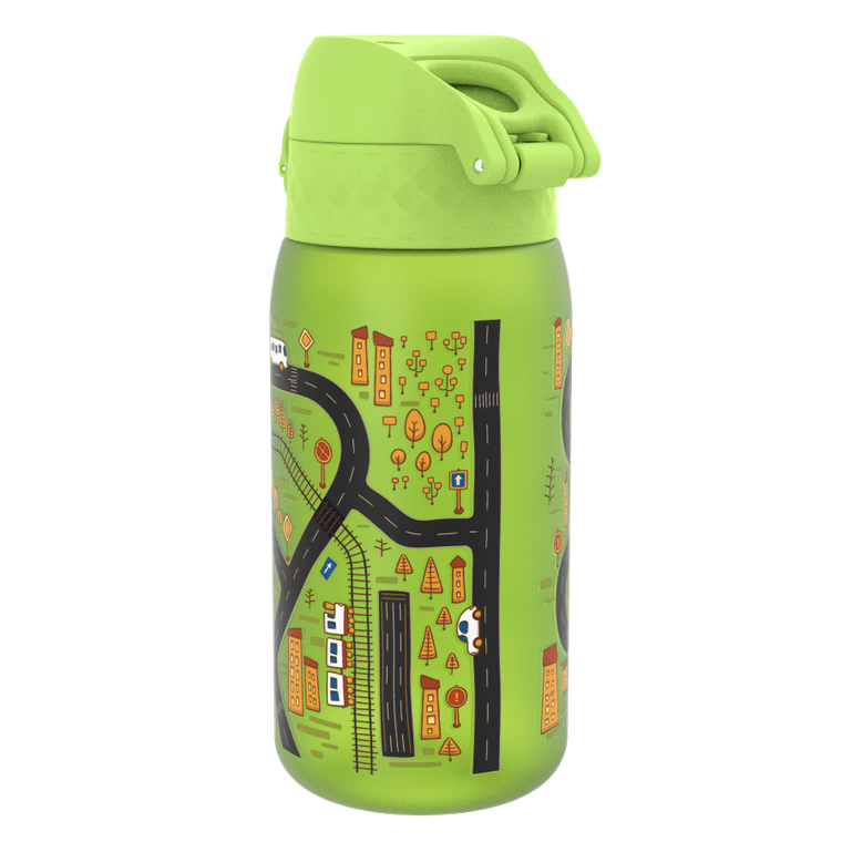 Ion8, Auta, bidon z ustnikiem, zielony, 350 ml