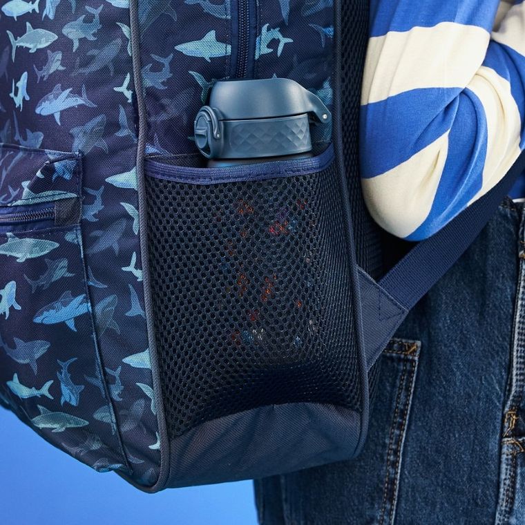 ION8, Gry, bidon z ustnikiem, granatowy, 350 ml