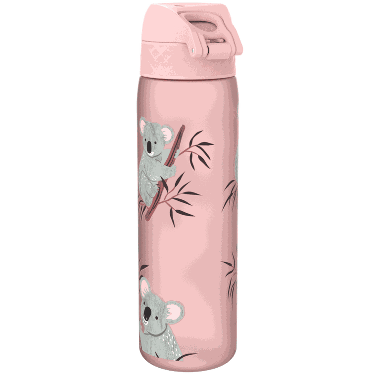 Ion8, Koala, bidon z ustnikiem, różowy, 500 ml