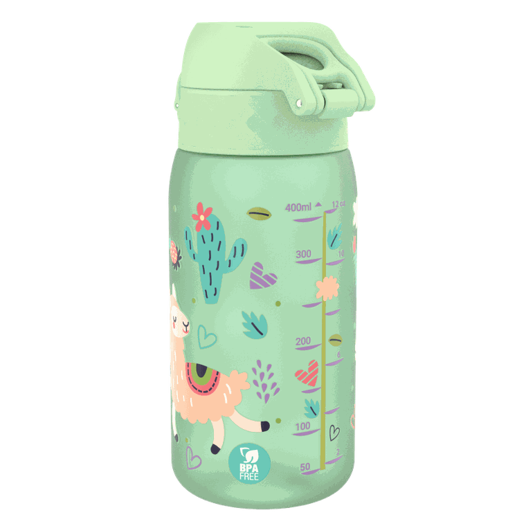 Ion8, Lama, bidon z ustnikiem, zielony, 350 ml