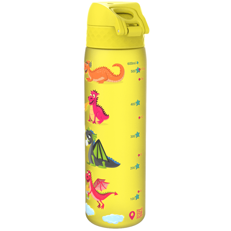 Ion8, Smoki, bidon z ustnikiem, żółty, 500 ml