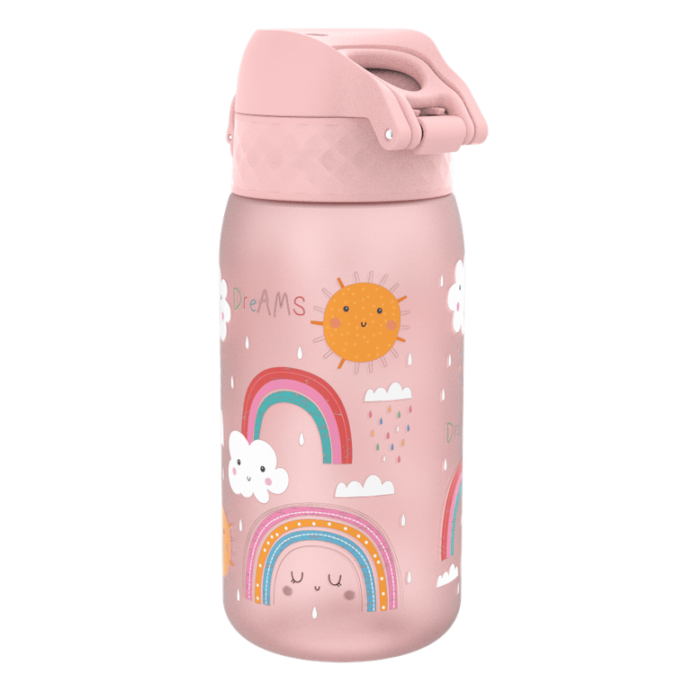 Ion8, Tęcza, bidon z ustnikiem, różowy, 350 ml