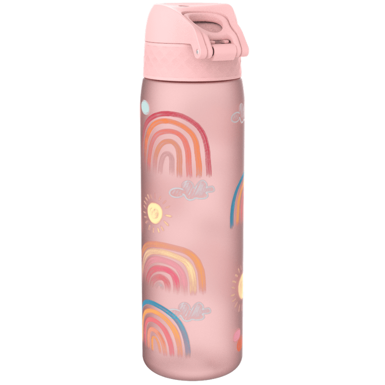 Ion8, Tęcza, bidon z ustnikiem, różowy, 500 ml