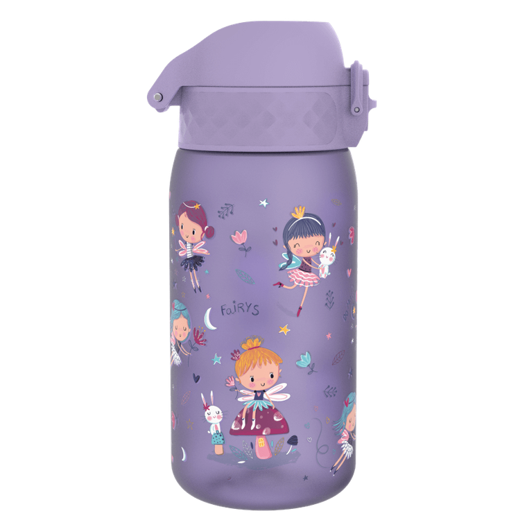 Ion8, Wróżki, bidon z ustnikiem, fioletowy, 350 ml