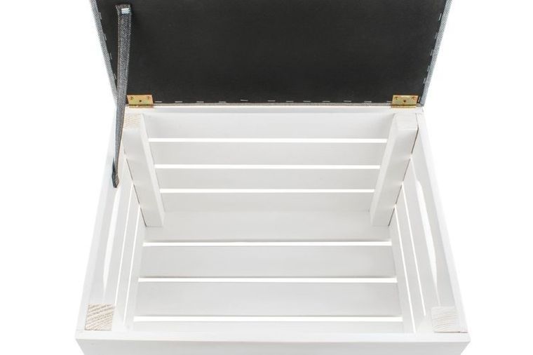 Iso Trade, pufa drewniana, skrzynia