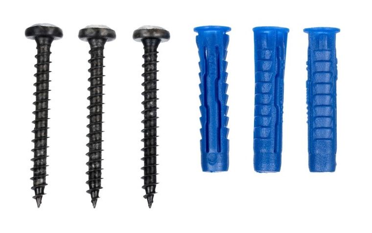 Iso Trade, wieszak ścienny, 17 haków, czarny