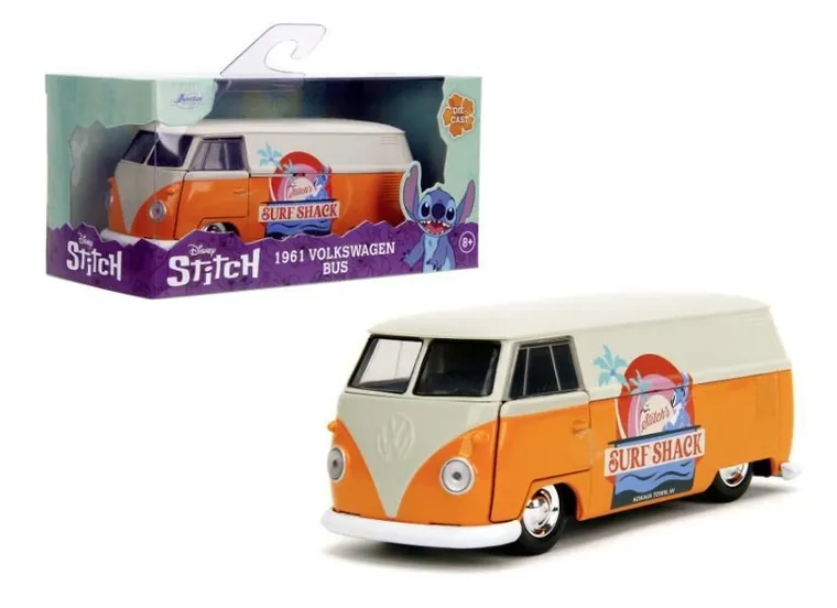 Jada Toys, Lilo i Stitch, 1961 Volkswagen Bus, model pojazdu, 1:32