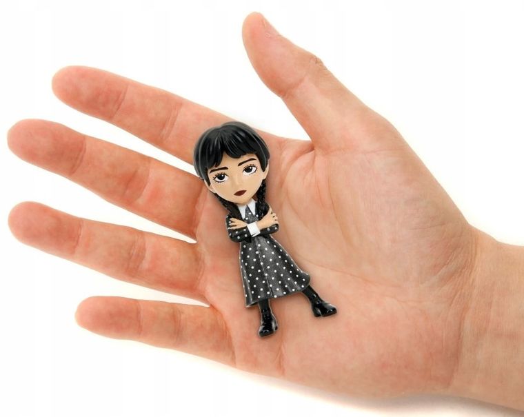 Jada Toys, Wednesday, figurka metalowa, 6,5 cm, 1 szt.