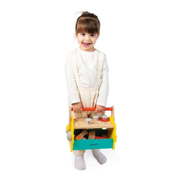 Janod, Brico'Kids, skrzynka z narzędziami, robot